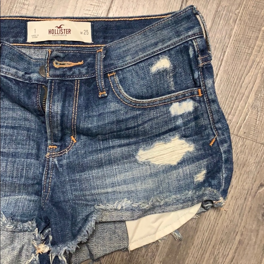 Hollister high waisted jean shorts